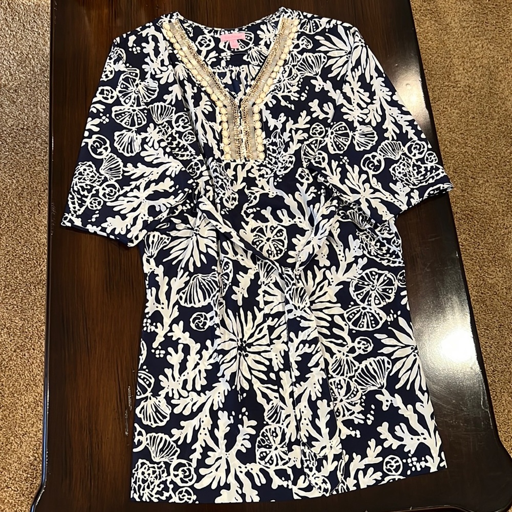 *Last call!* Lilly Pulitzer Wilda Beaded Caftan Dress Size S